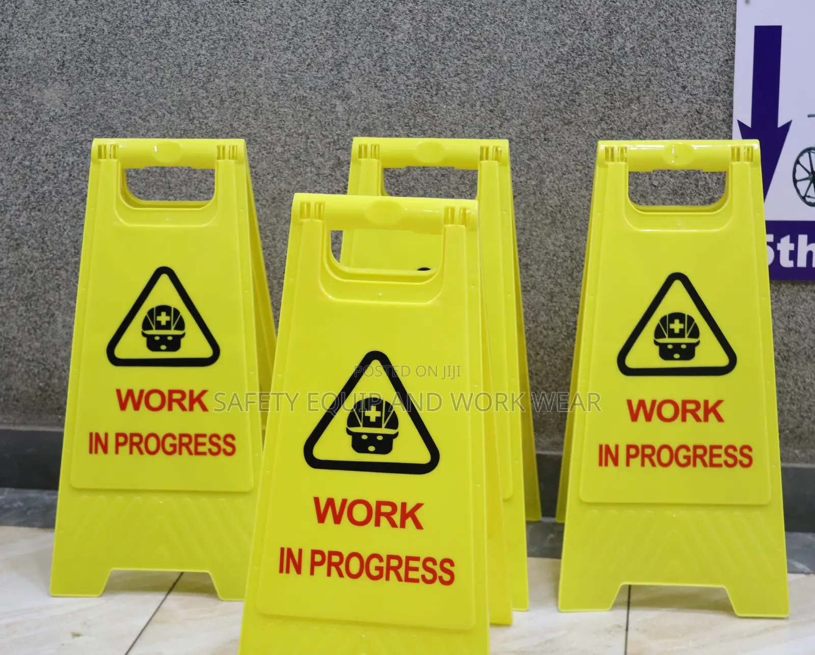 Work In Progress Caution Board /Men At Work