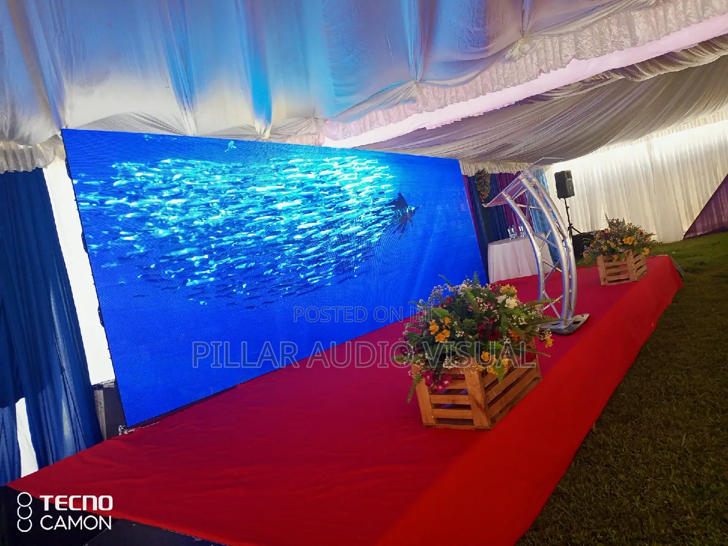 Led Panels Screens, Podium, Hire Stage
