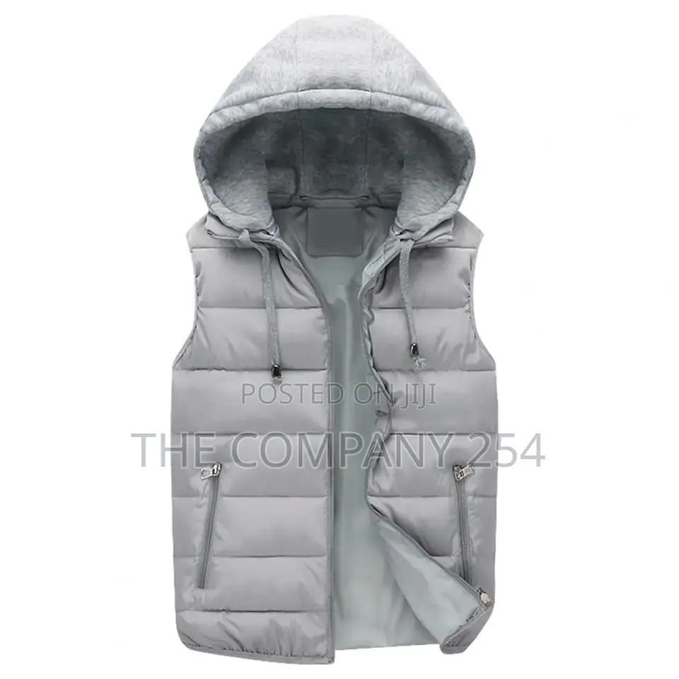 Unisex Printing Cuban Branding Sleeveless Half Puff Jackets.