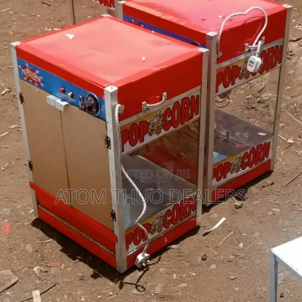 Red Commercial Popcorn Maker Machine Restocked
