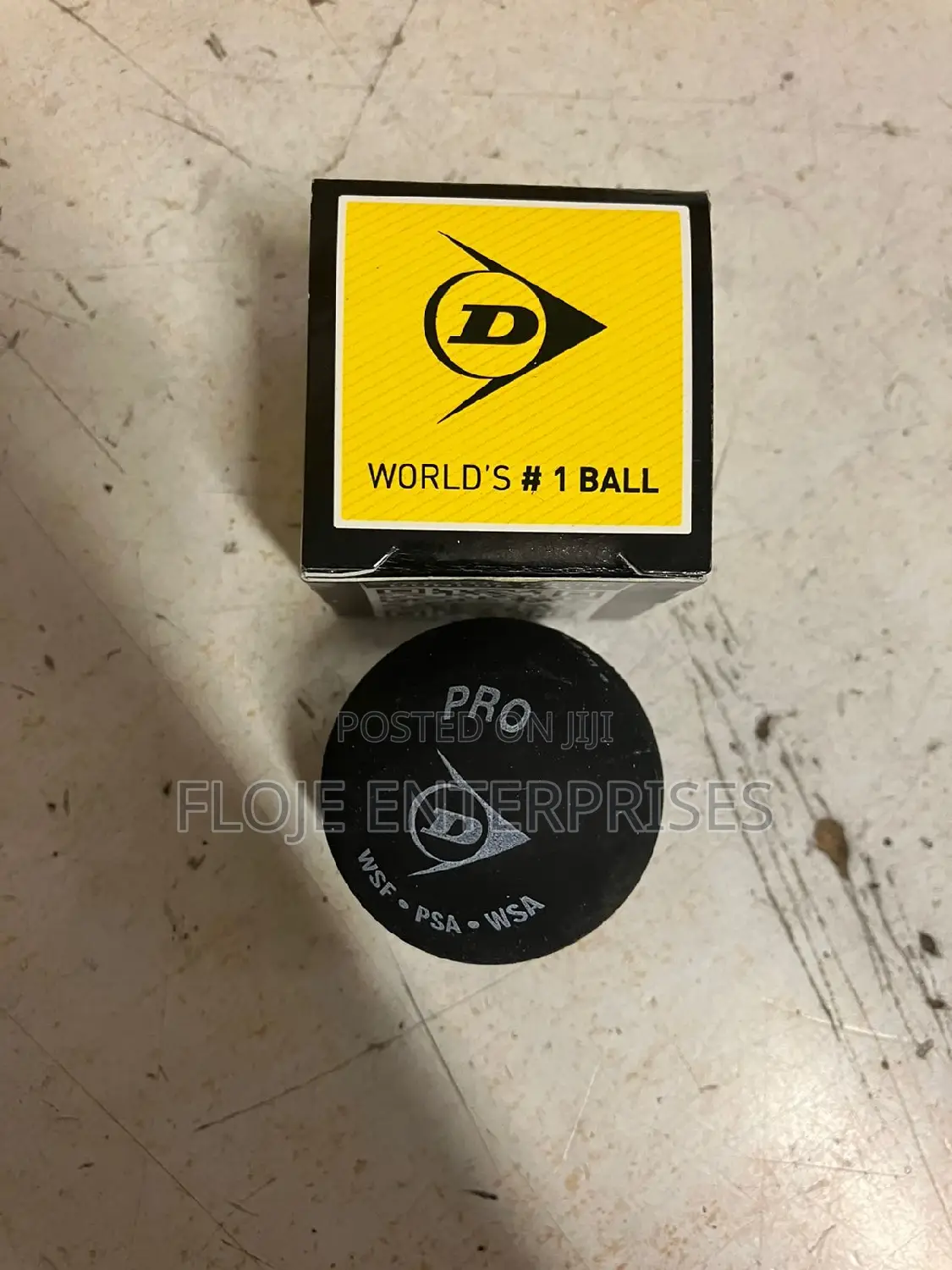 Squash Ball Dunlop Yellow Dot