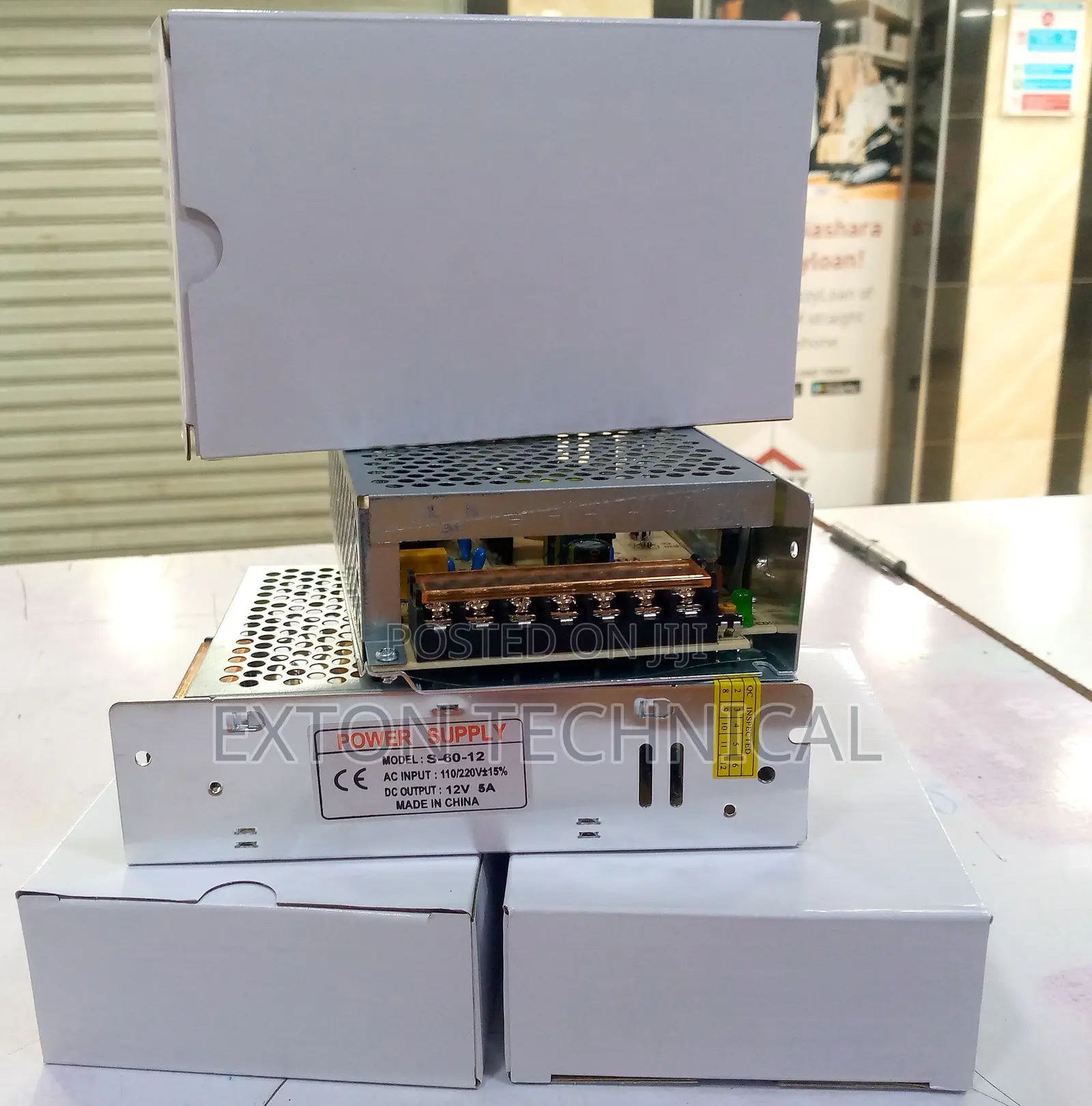 CCTV Power Supply Unit 12v 5a Opened