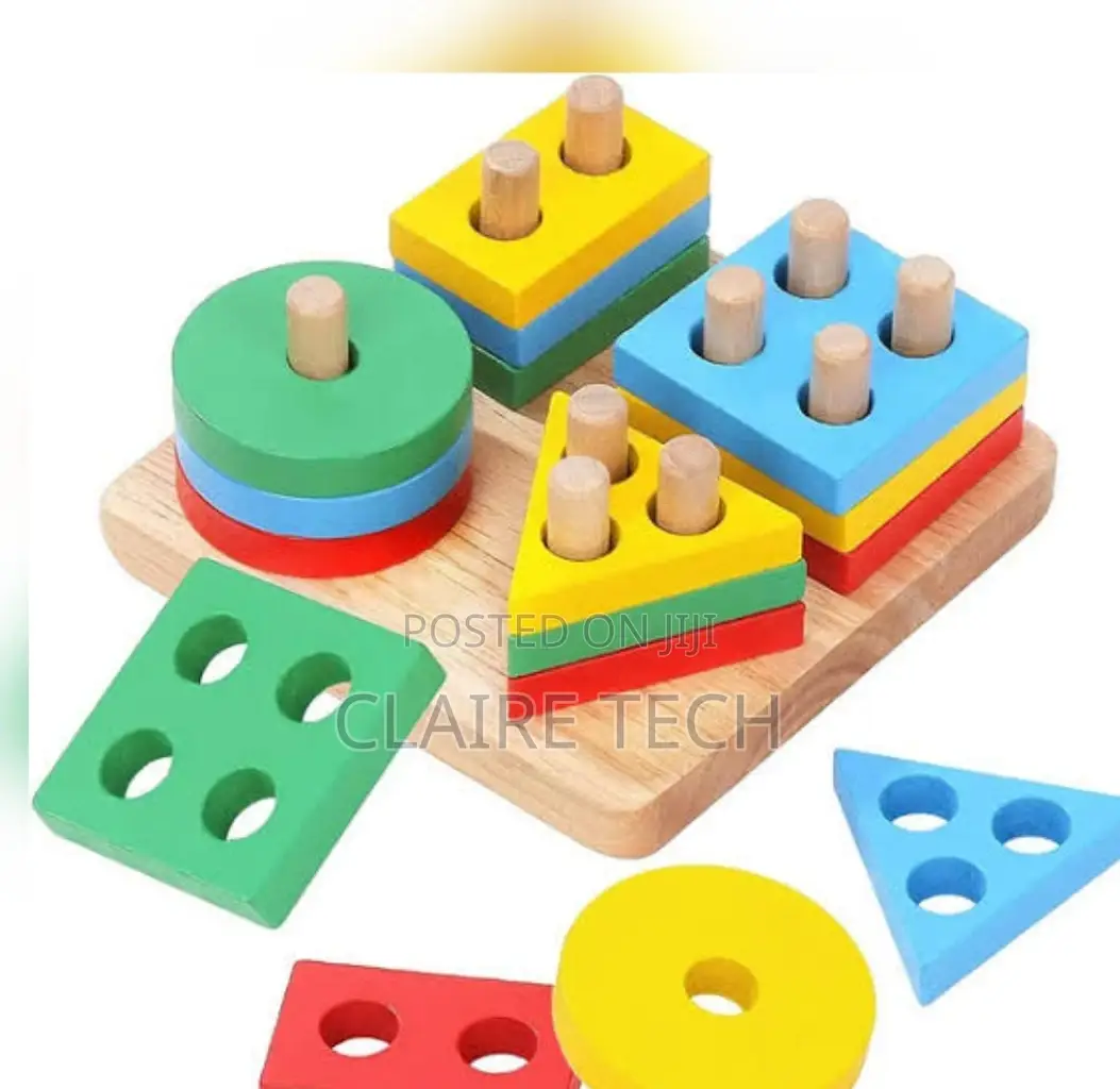 New 4 Column Wooden Kids Set