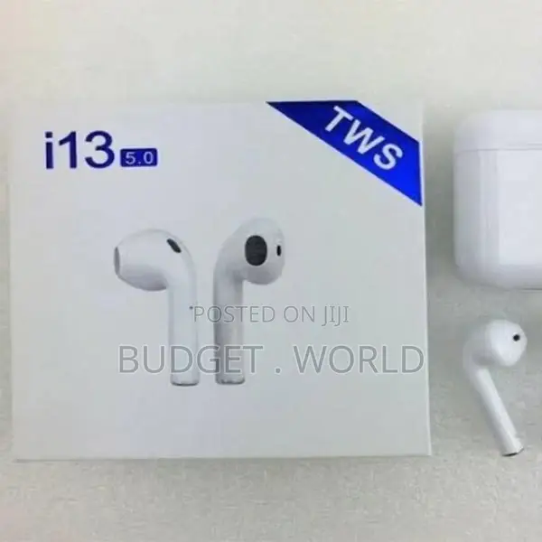 New - I13 TWS Bluetooth Headset White, True Wireless