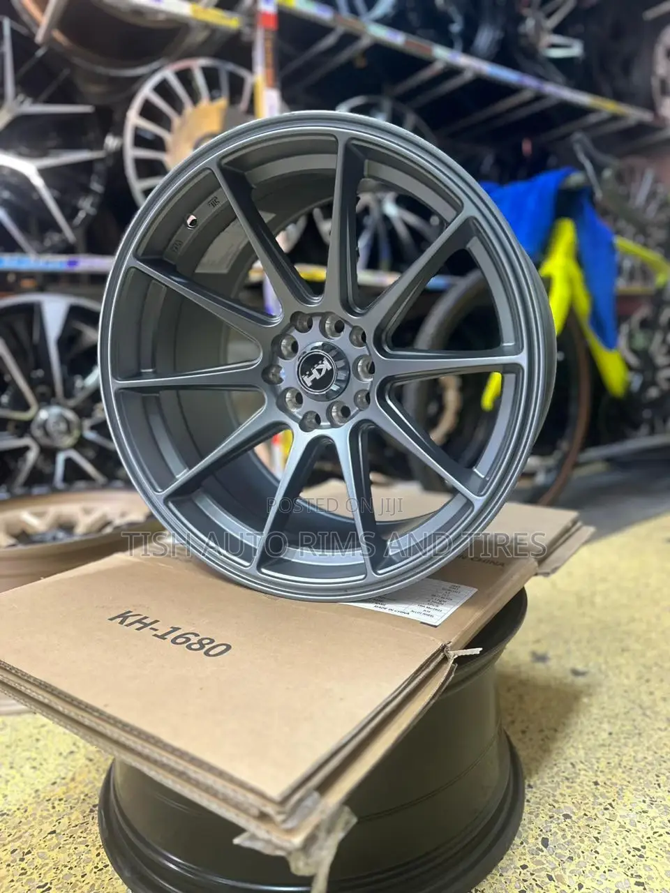 KH Gray 17 Inch Offset Rims Set Universal