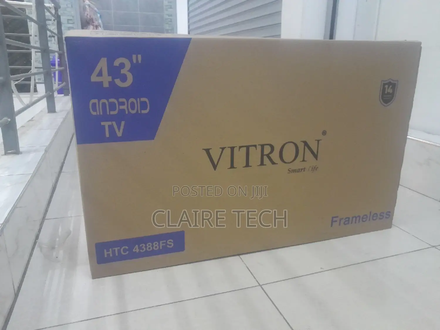 43 Inch Vitron Smart Android Tv Frameless With Bluetooth