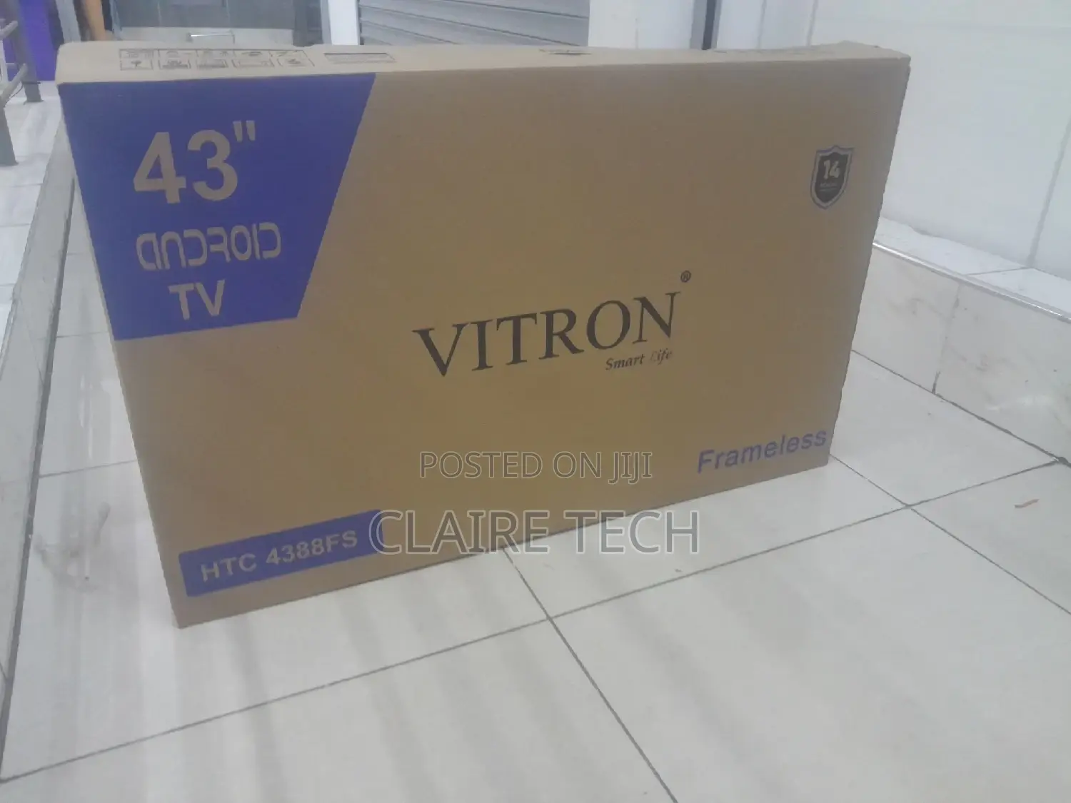 43 Inch Vitron Smart Android Tv Frameless With Bluetooth