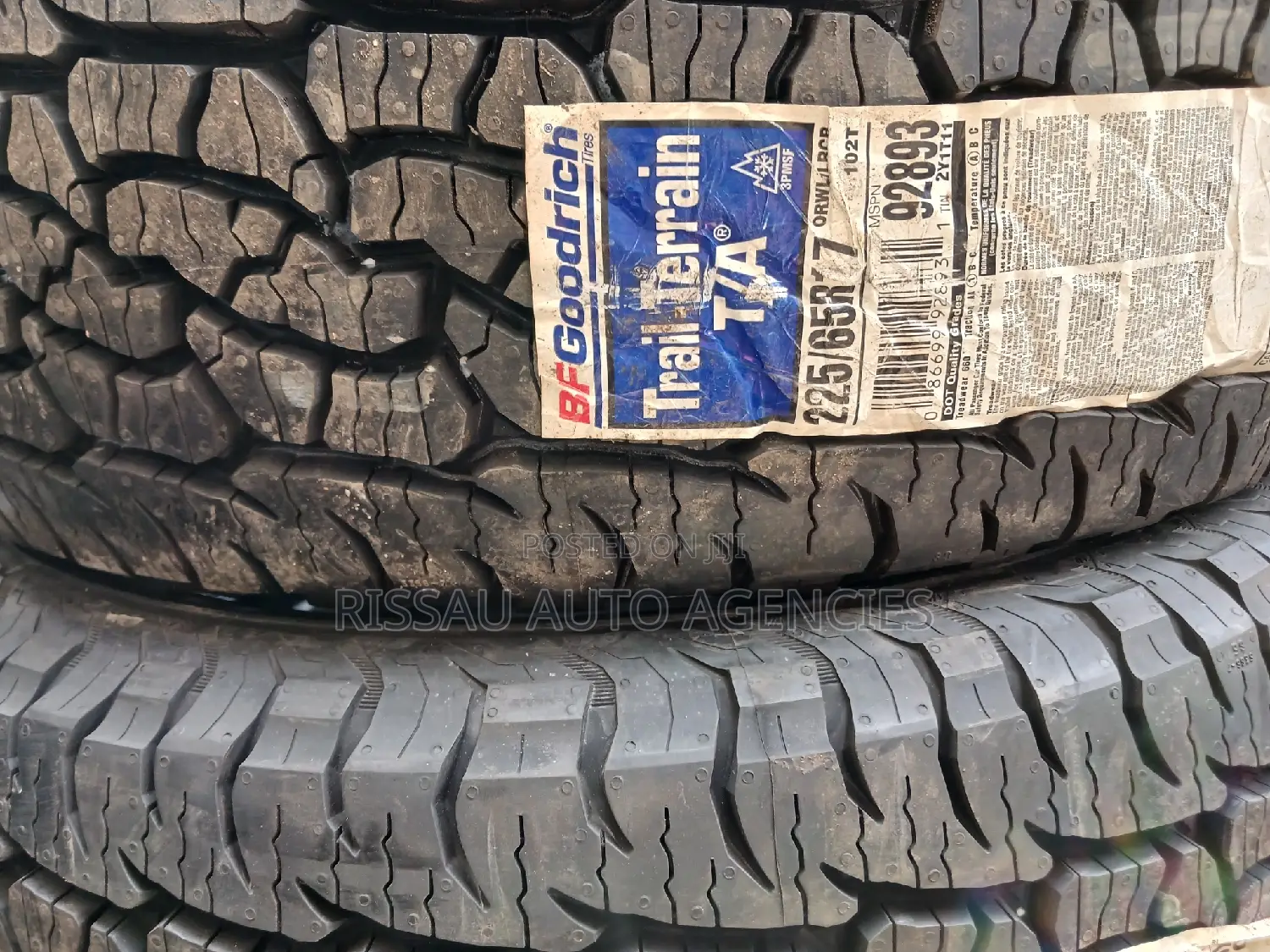 225/65 R 17 BF Goodrich Trail Terrain Made in USA.