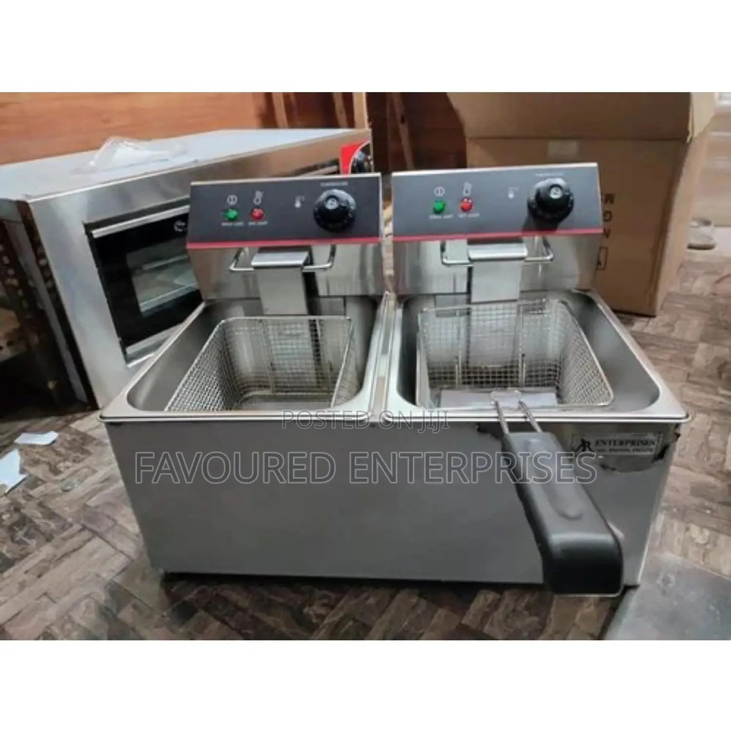 Nunix Double Electric Deep Fryer Stainless Steel French Frie