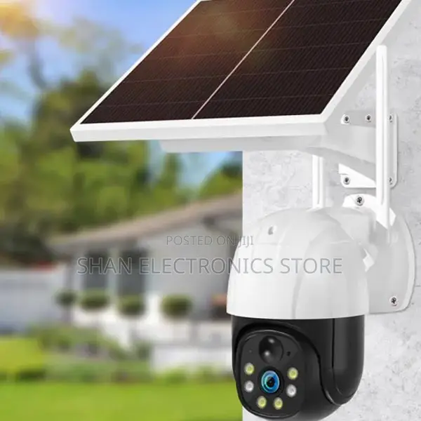 ^4g Solar Powered Camera -(With Simcardslot, PTZ 360°,Hd Nig