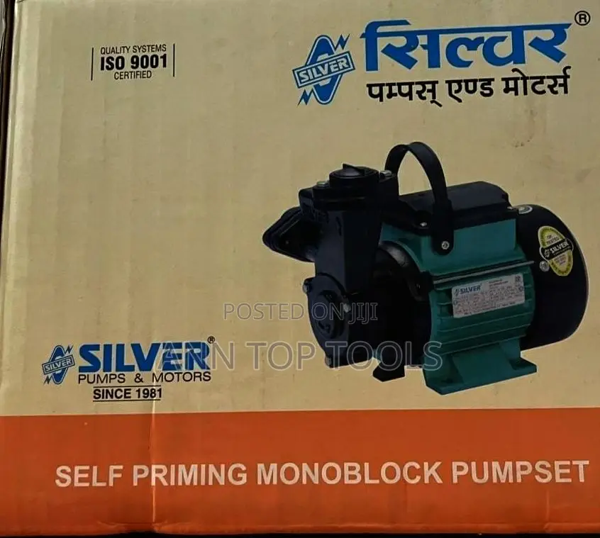 Silver Self Priming Pump 0.5hp With Inbuilt Valve