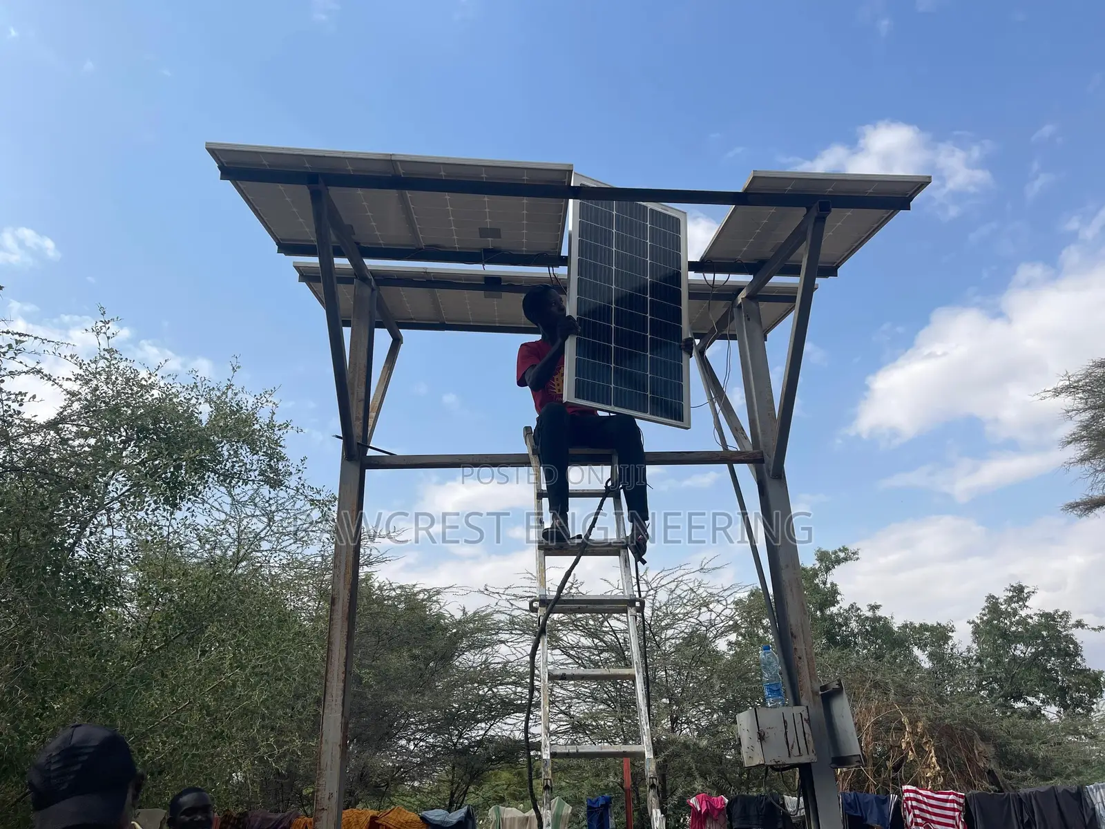 Solar Powered Pump And Borehole Drilling