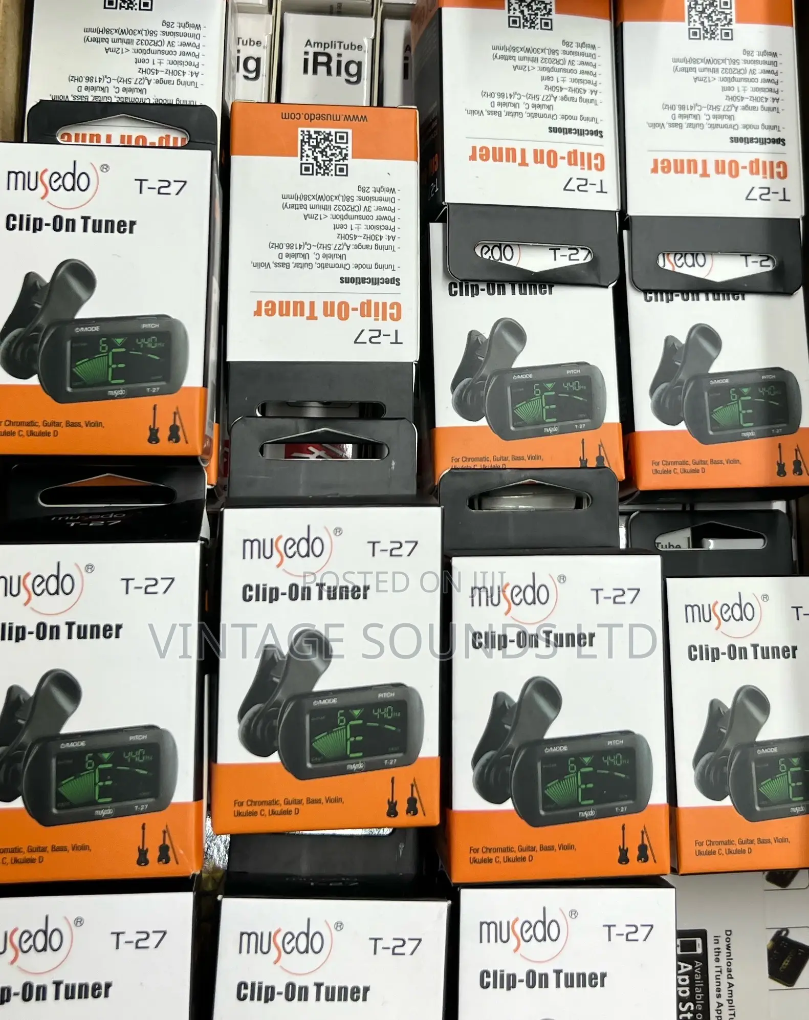 Musedo T-27 Tiny Clip On Digital Guitar Violin Tuner