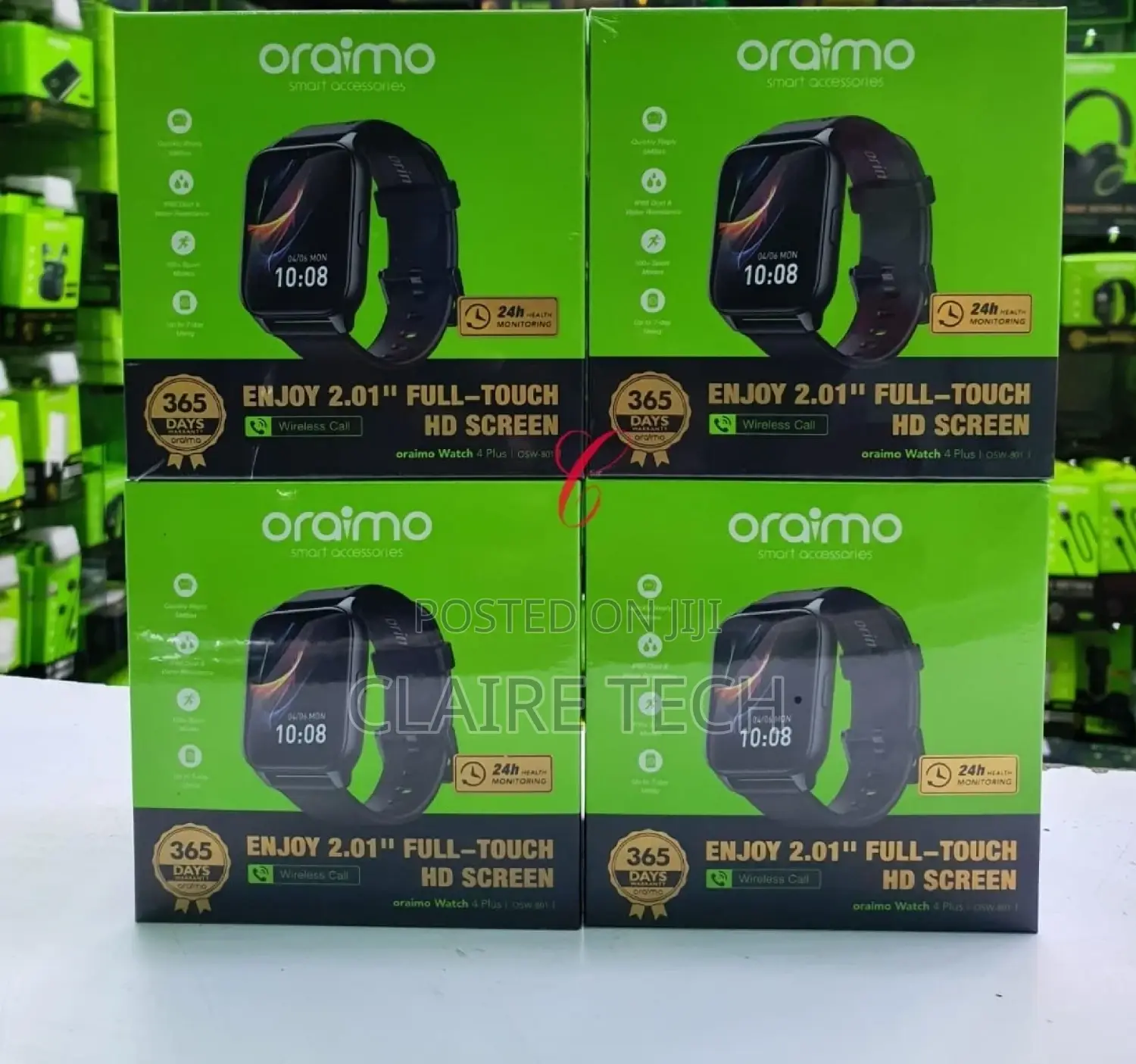 Oraimo Watch 4 Plus OSW-801 Smart Watch Receives Calls