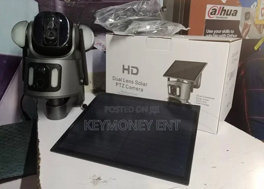 Double Lens UBOX 4G Simcard Solar PTZ Camera