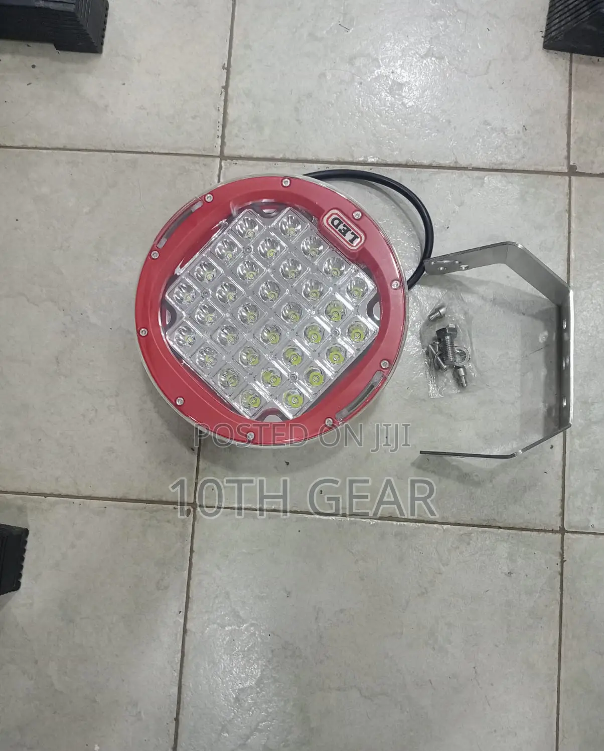 9 Inch LED Flood Lights Red Right/Left PCS