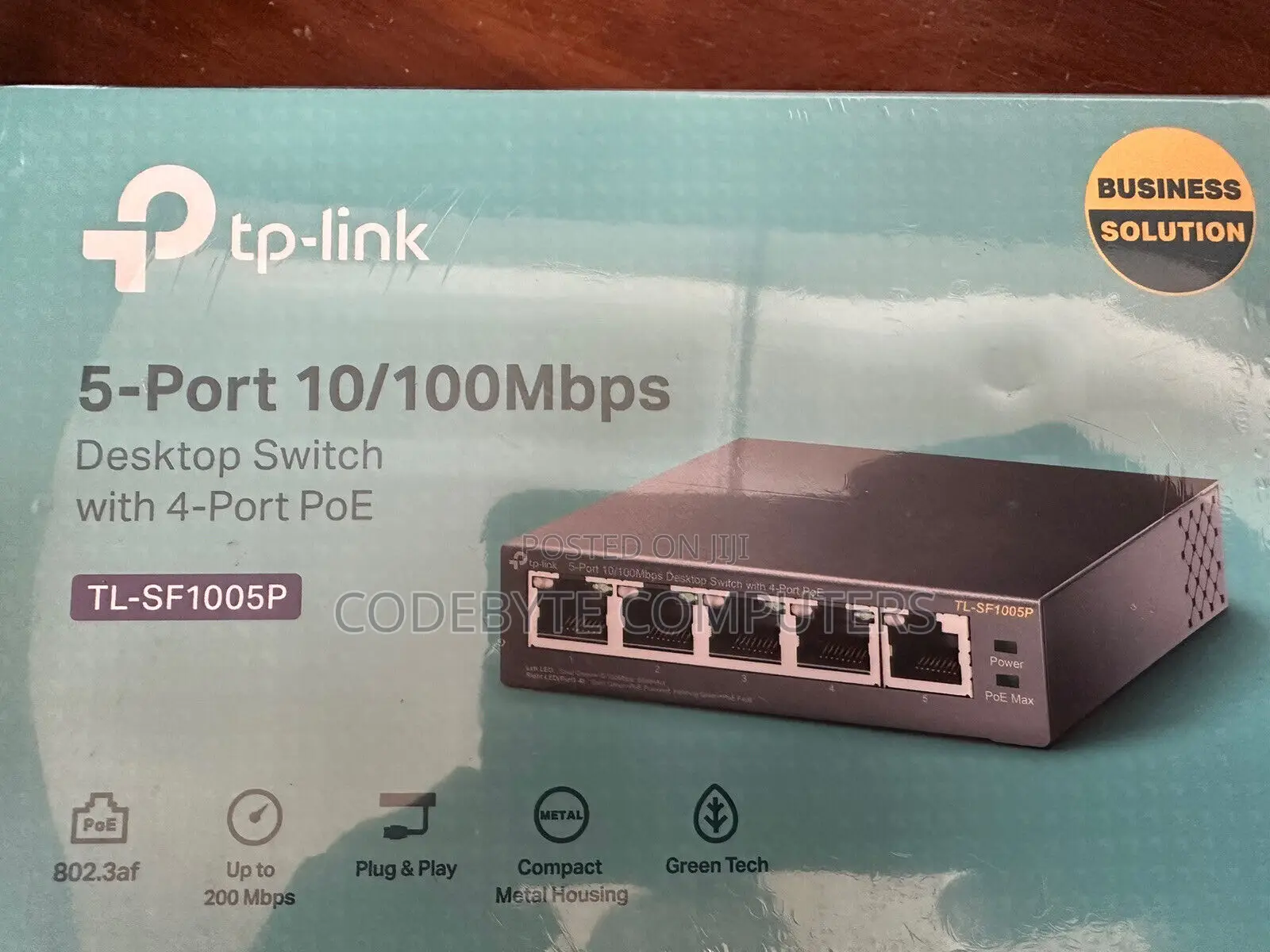 Tp-Link 5-Port 100mbps Switch With 4-Port Poe+ -TL-SF1005P