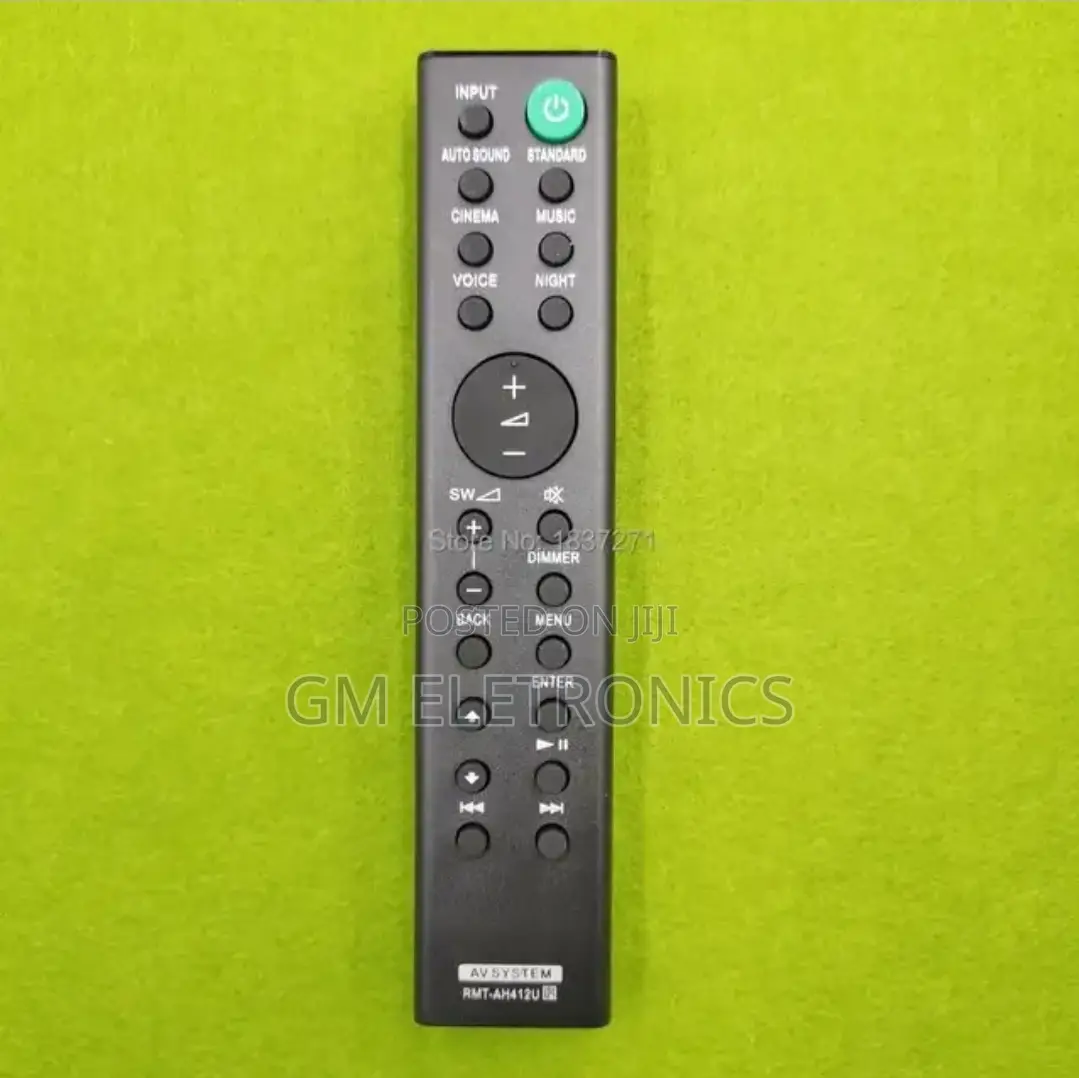 Remote Control (RMT-AH412U) for Sony HT-S20R Soundbar System
