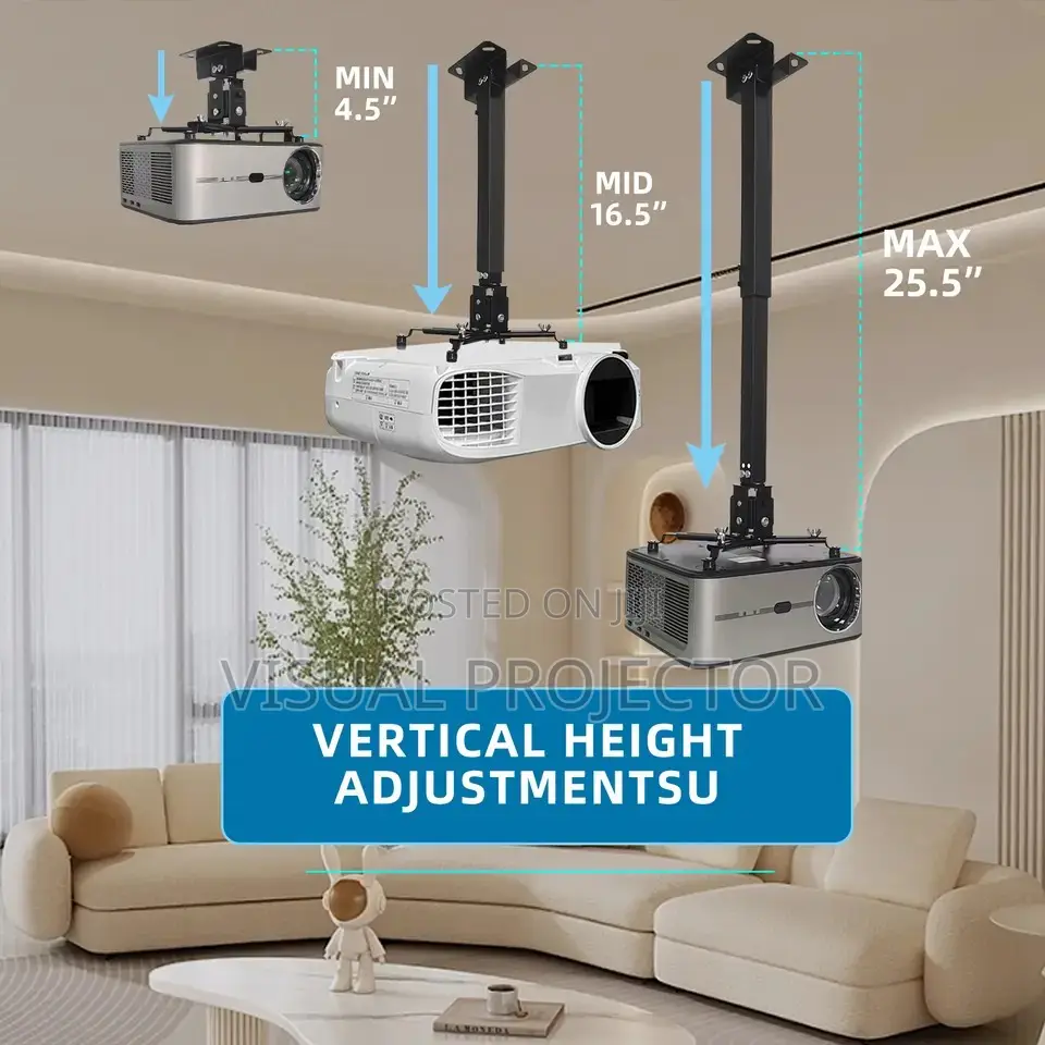 Projector Ceiling Mount Black