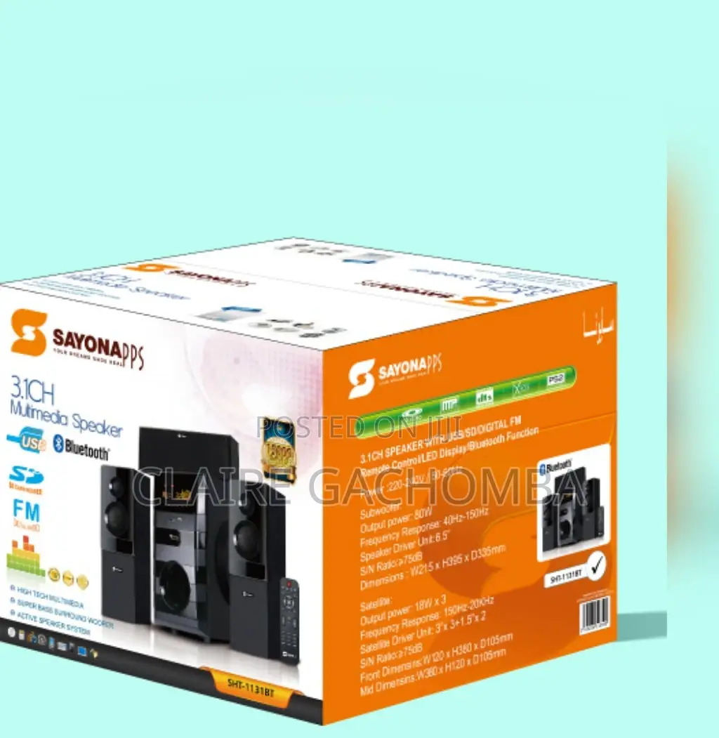 Sayona 3.1CH 1131 Multi Media System