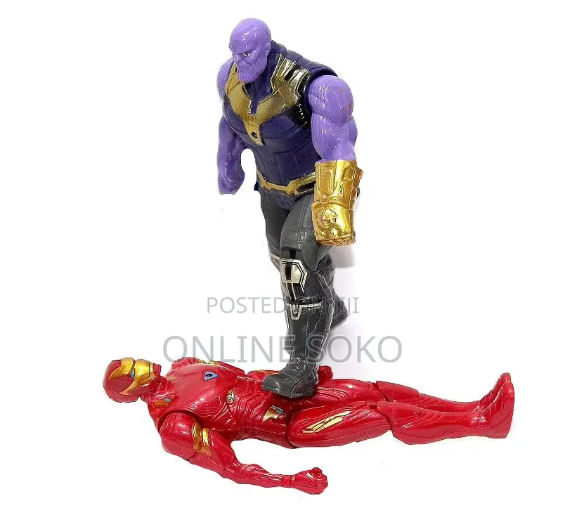 Kids Action Figures Model Toys - HULK, IRON MAN, THANOS