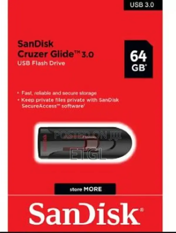 Sandisk Cruzer Glide Usb 3.0 Flash Disk - 64gb
