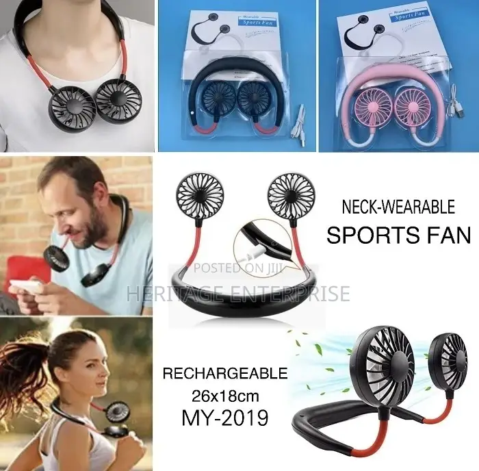 Fan New Hanging Neck Fan Portable Fan Usb Rechargeable