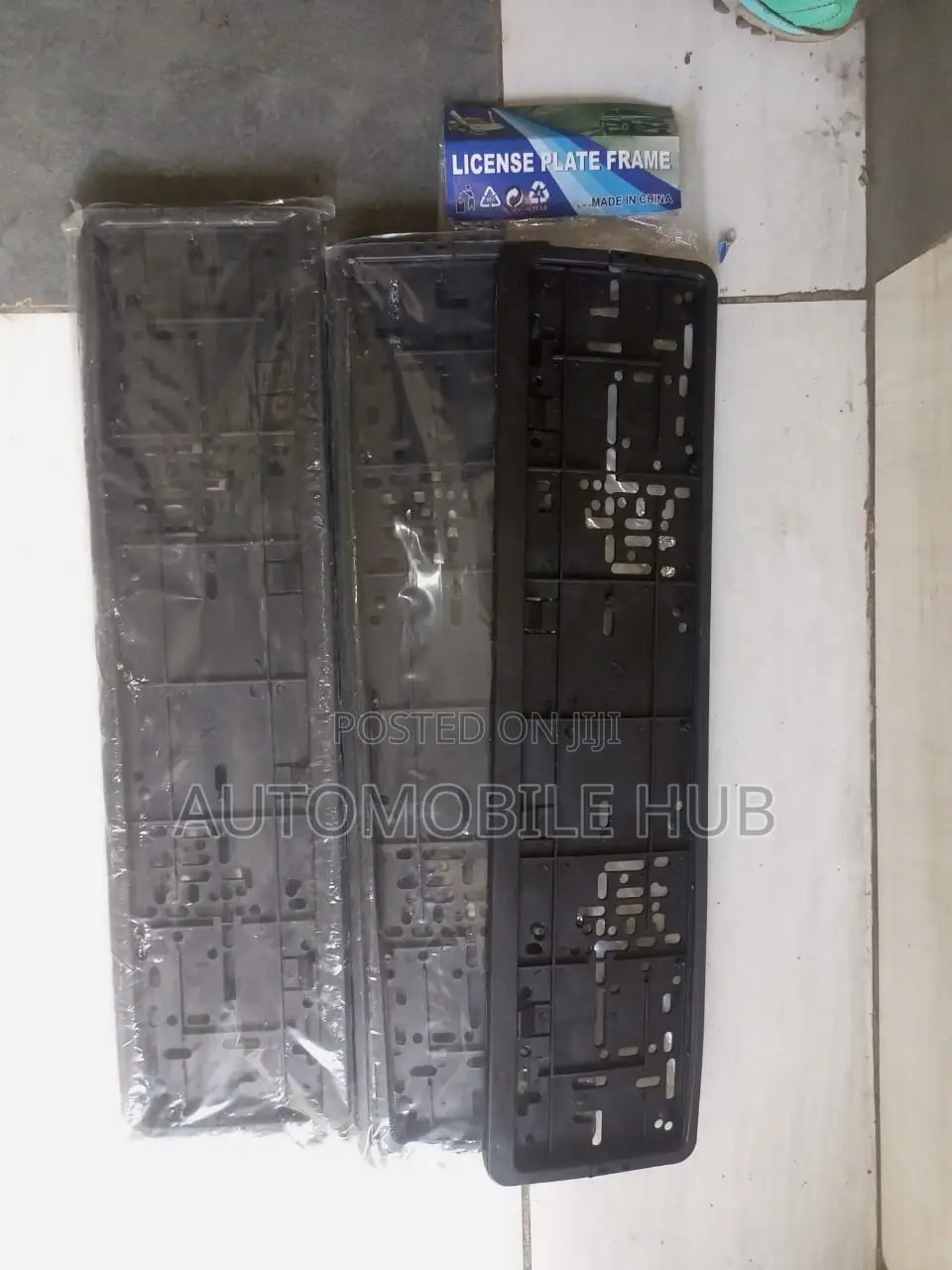 Plastic Number Plate Holders- Black