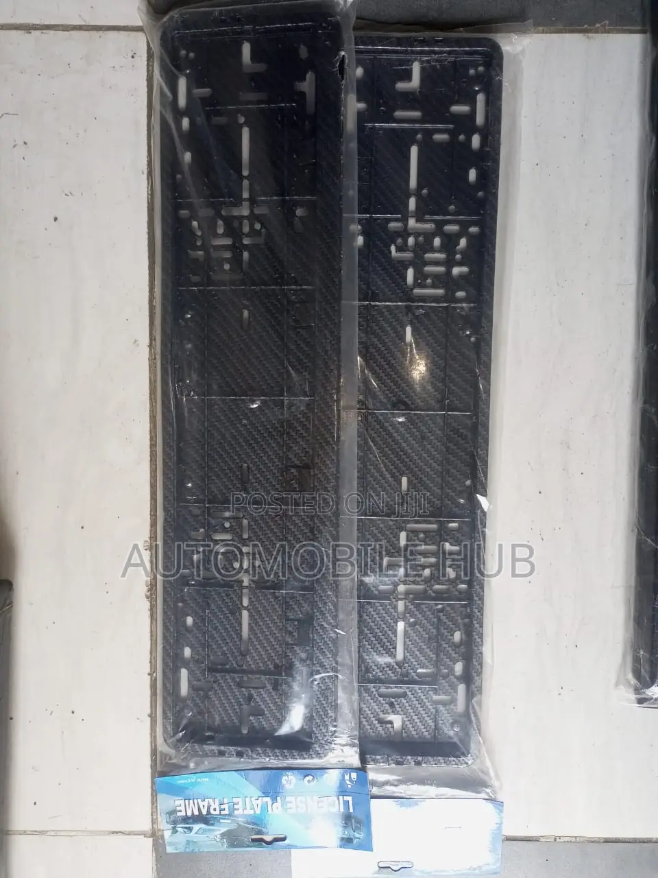 Plastic Number Plate Holders- Black