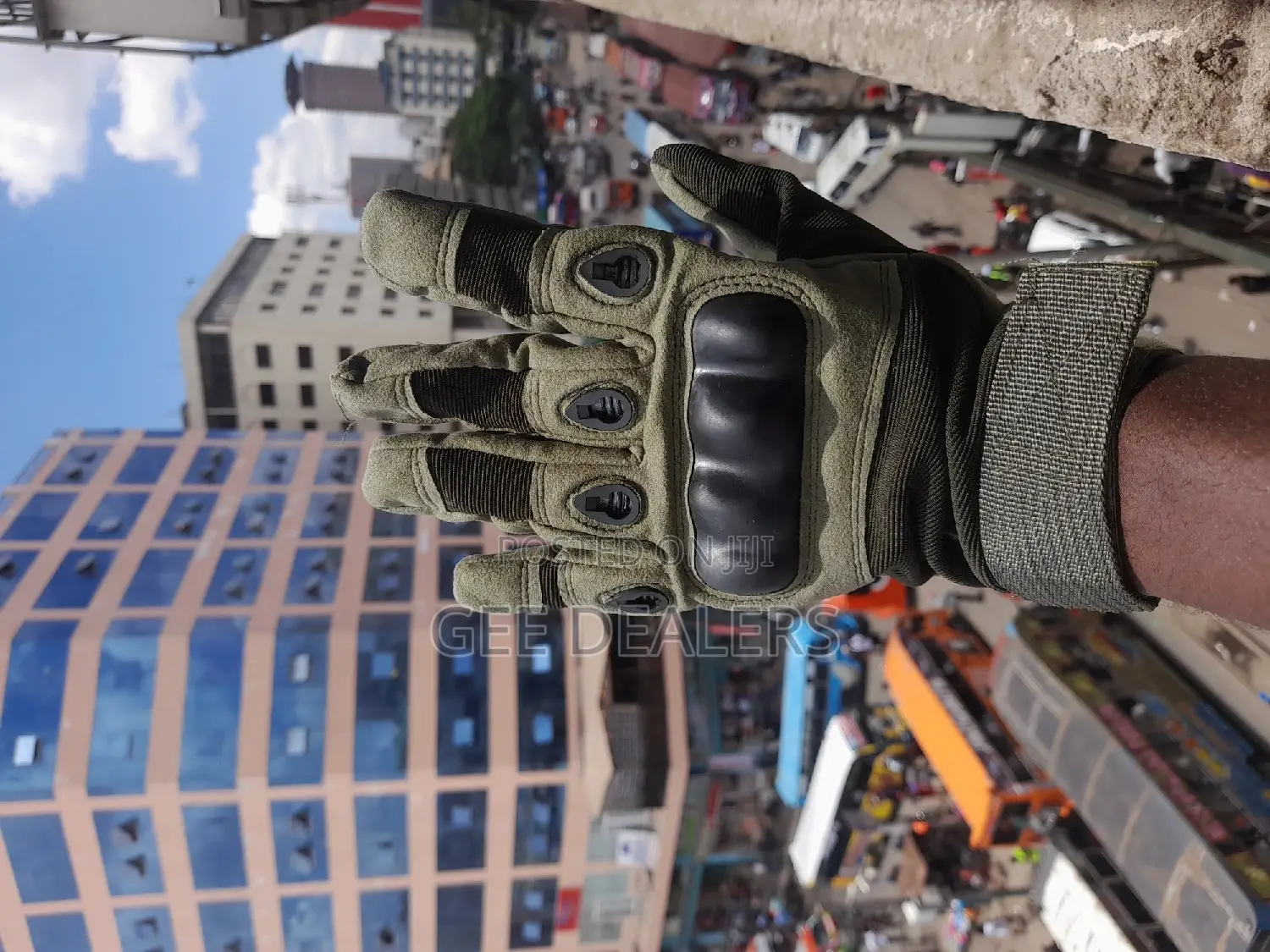Quality Jungle Green Full-Finger Tactical Gloves
