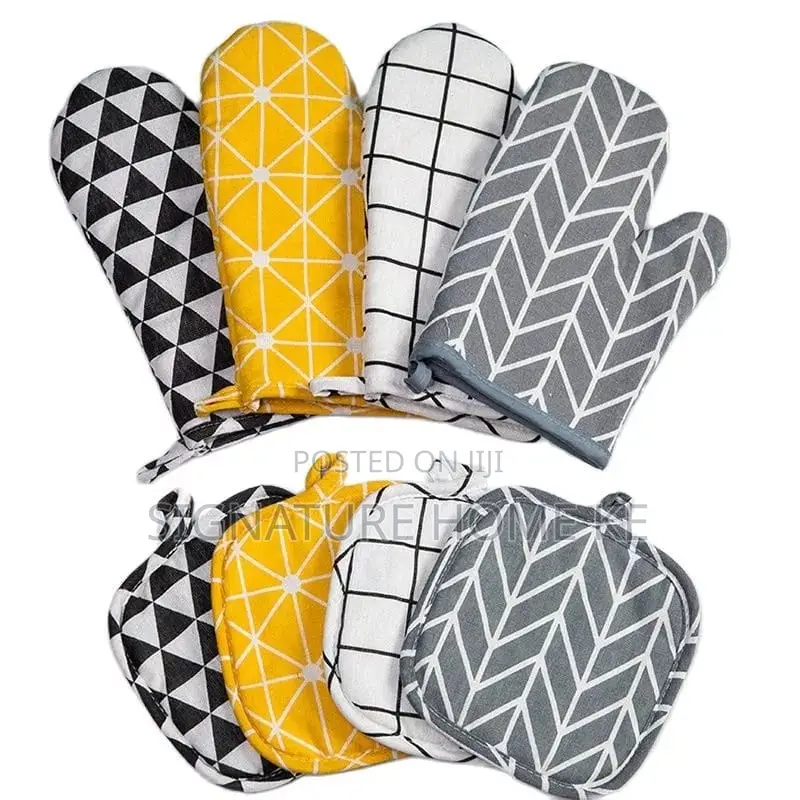 2pcs Insulated Cotton Kitchen/Oven Gloves