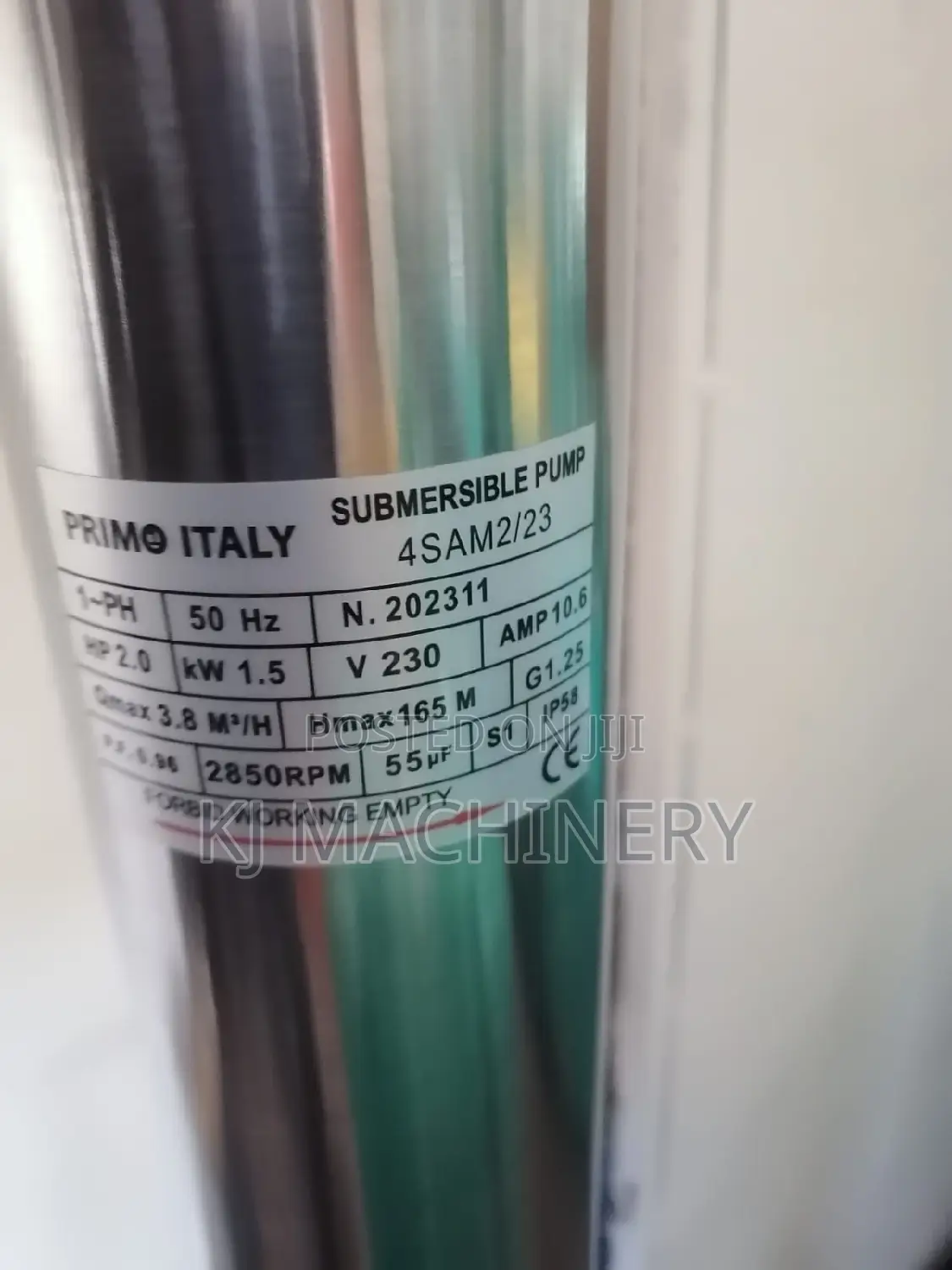 Electric Submersible Water Pump Primo Italy Power