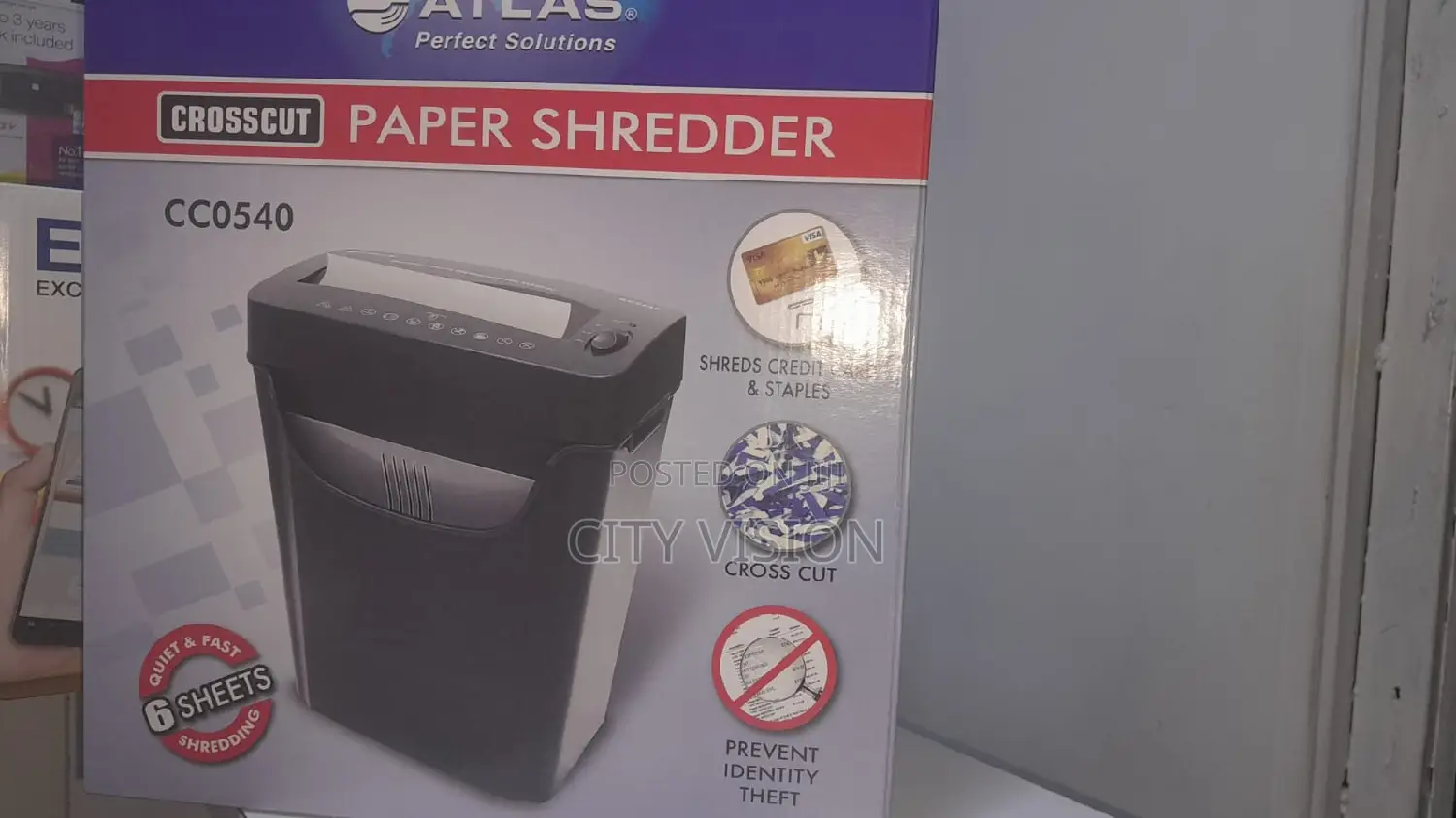 Paper Shredder CC0540 Cross Cut Atlas // Atlas CC0540