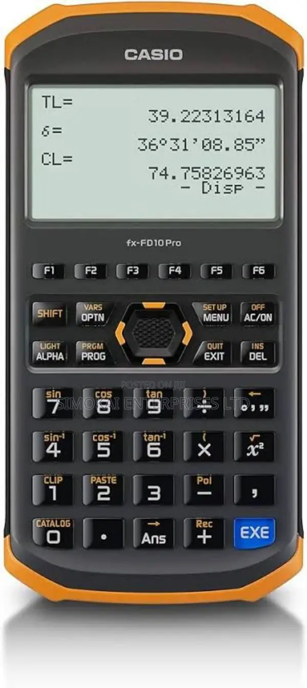 Casio Civil Engineering Surveying Calculator Fx-Fd10 Pro