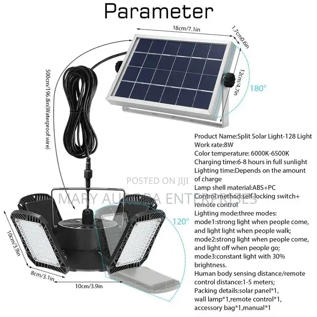 Solar Indoor/Outdoor Lights Lamp