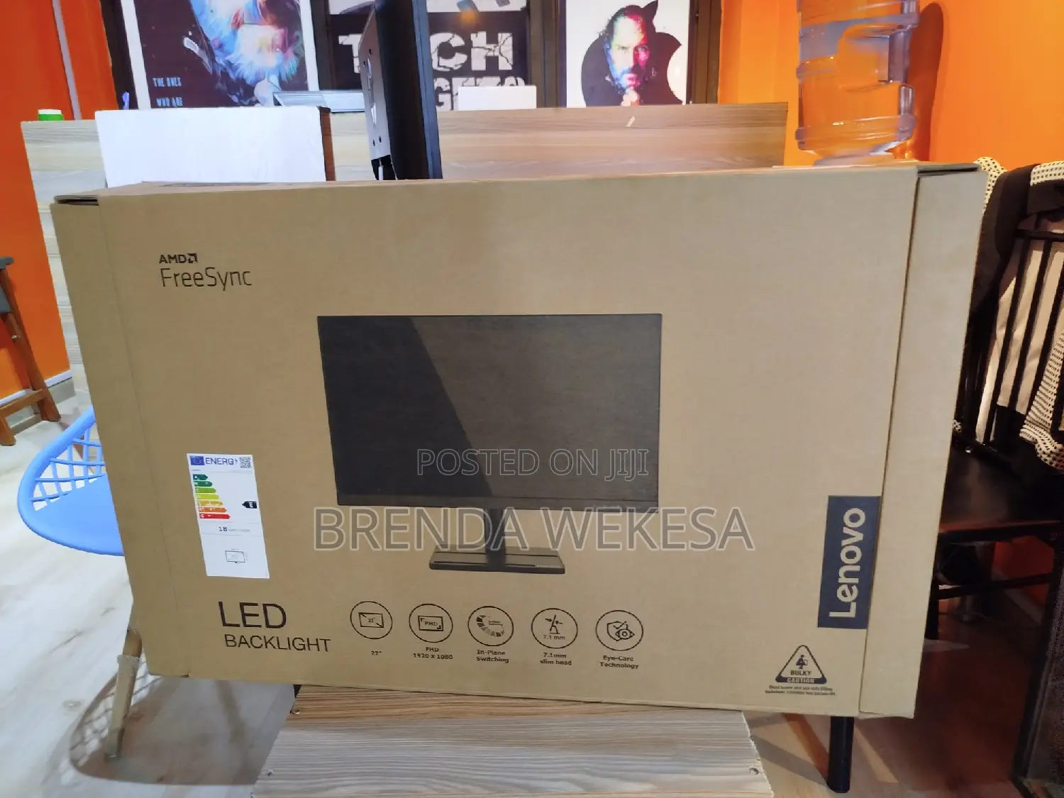 Lenovo L27e-30 27.0′′ FHD Monitor Raven Black Color –