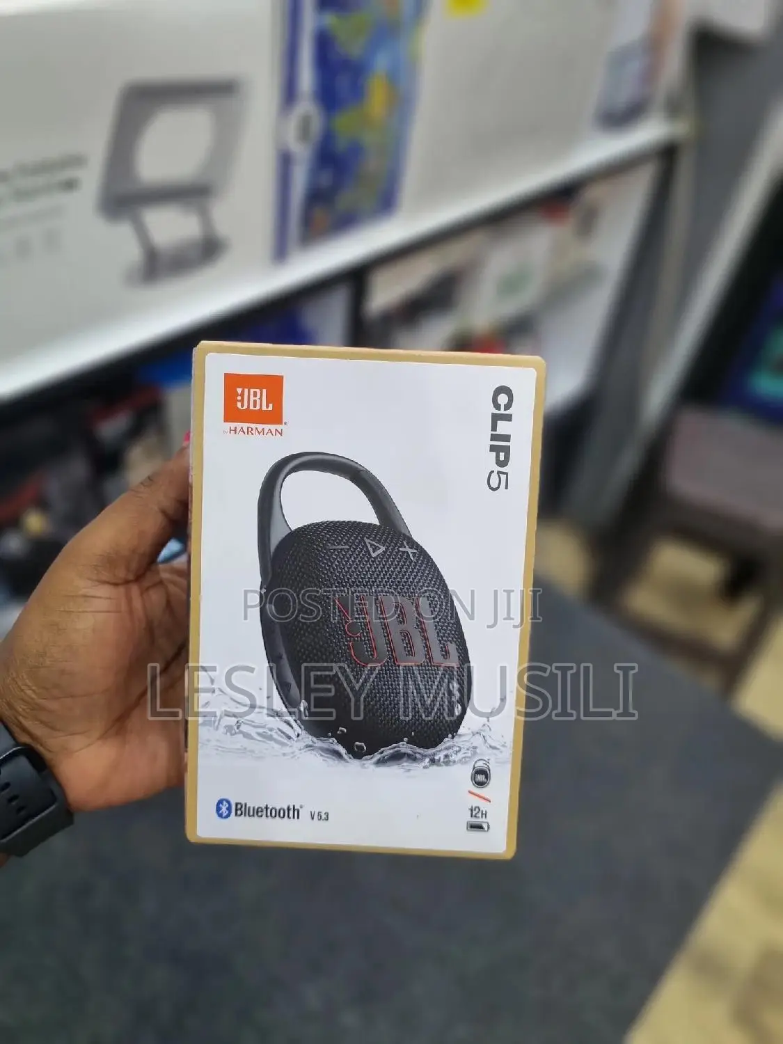 JBL Clip 5 Bluetooth Portable Speaker Black