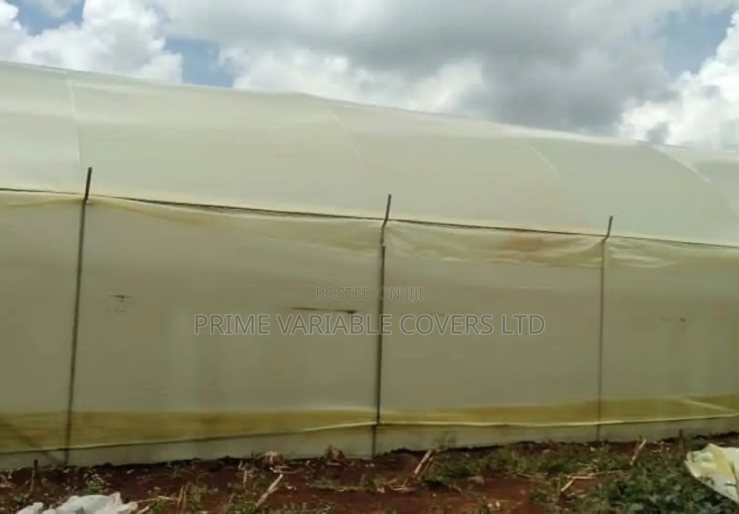 Yellow Polythene Used As Damliner