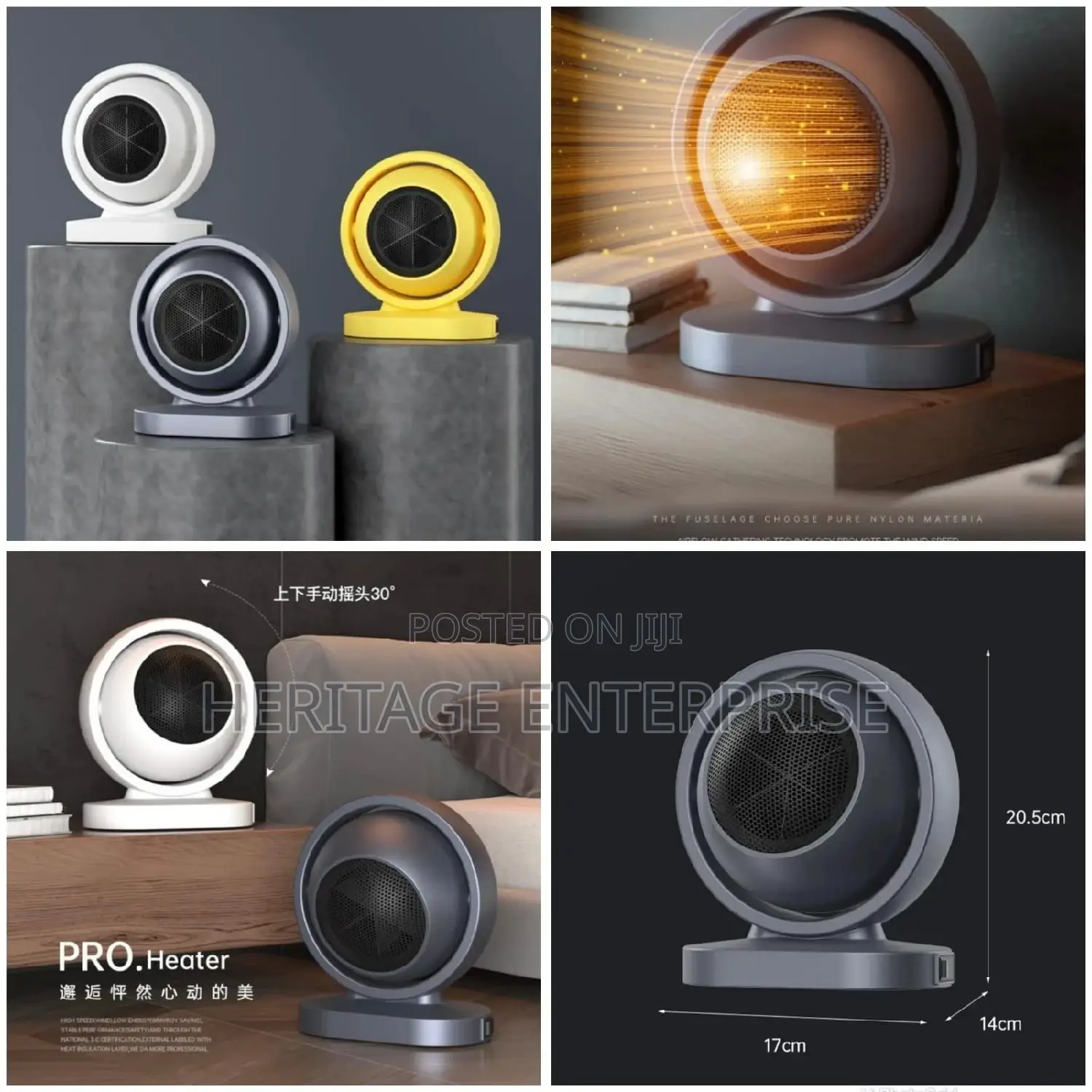 Mini Room Heater Was Black ,White ,Yellow Available