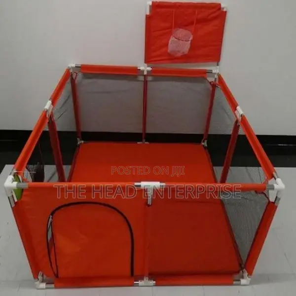 Baby Square Playpen Fence Color Red