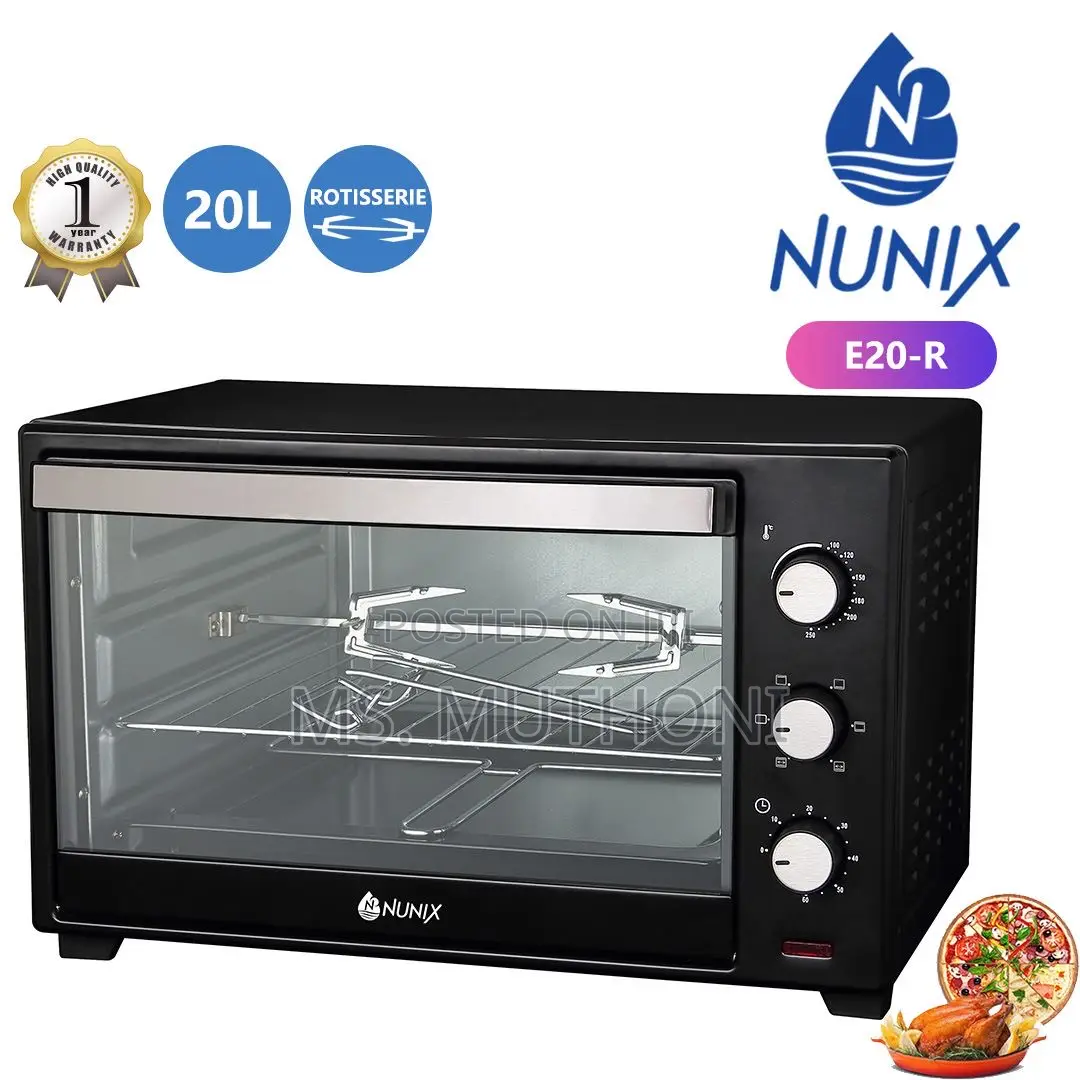 E20R Nunix Electric Oven With Grill 1280W 20ltrs