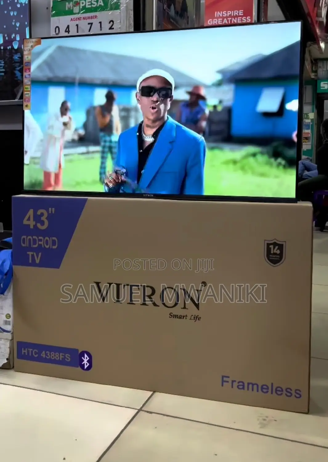 HTC Vitron 43" Smart Android Frameless TV FHD 1080 New 2024