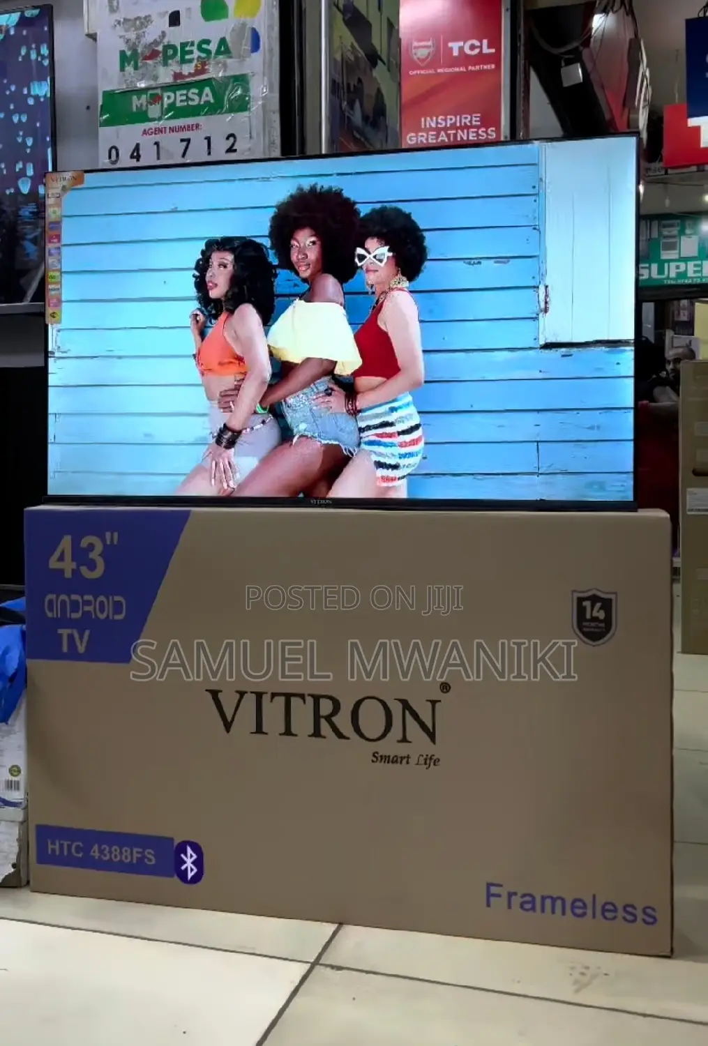 HTC Vitron 43" Smart Android Frameless TV FHD 1080 New 2024