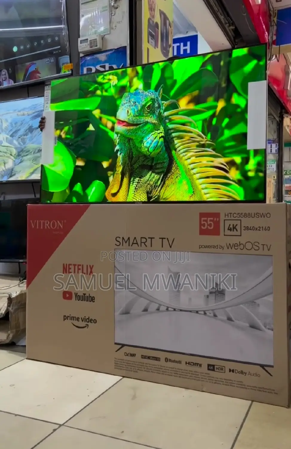 Vitron 55" Uhd Frameless Webos Smart Tv Magic Remote New2024