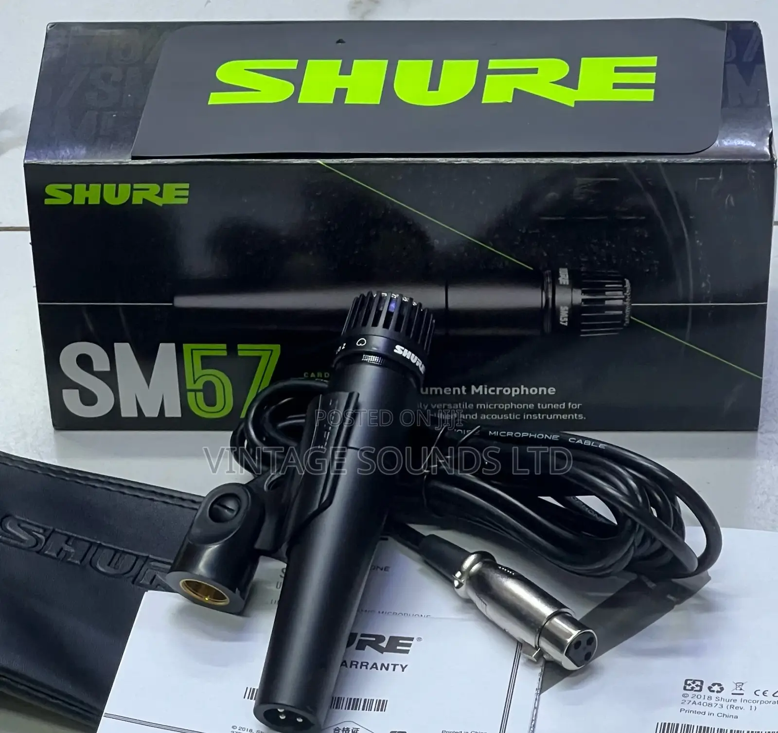 Shure SM57-LCE Cardioid Dynamic Instrument Microphone