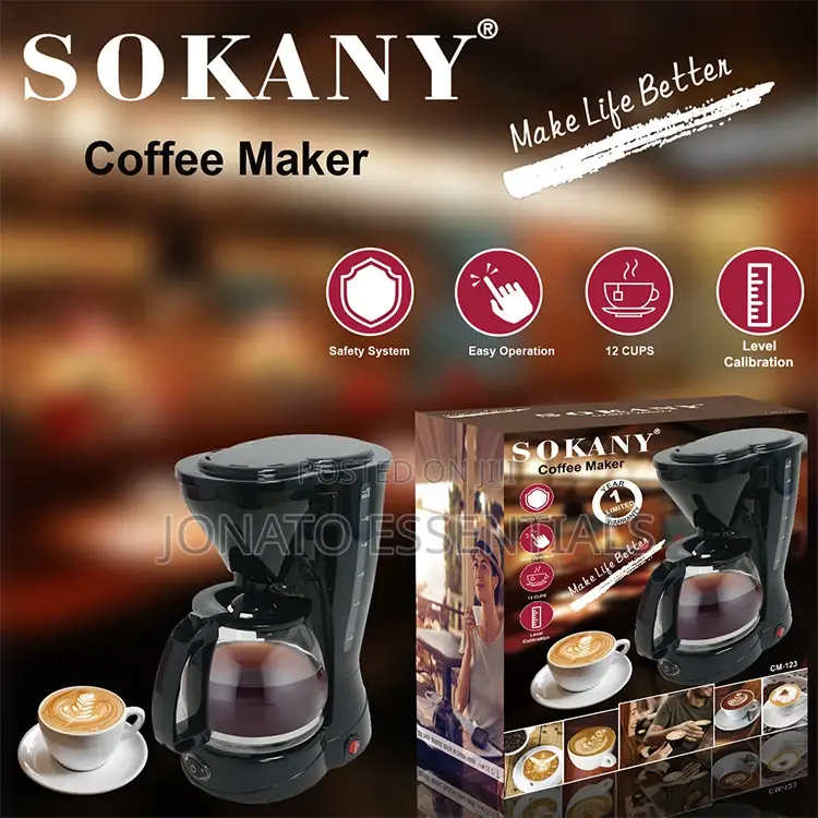 Sokany Automatic Drip Coffee Maker, Home Office Brewing