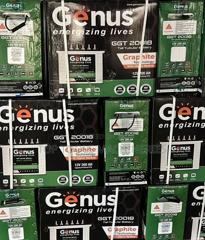 Genus 200ah 12V Tall Tubular Batteries