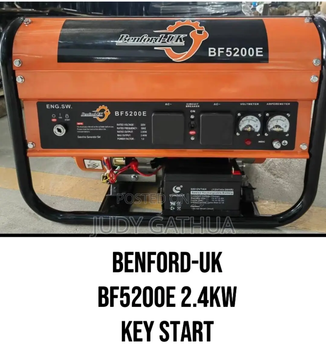 Generator 2.4 With Key Start Benfor Uk