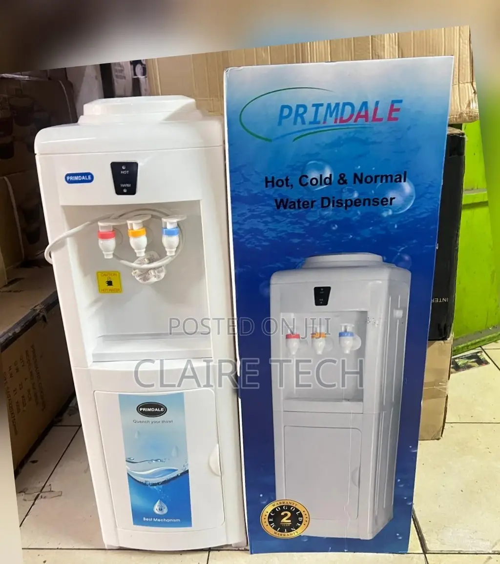 White Premadell 3 Taps Water Dispenser