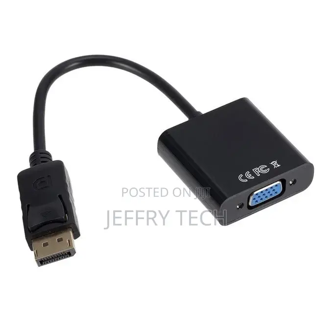 DP to VGA Adapter Cables Male to Female Converter Cables For